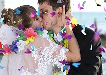 Выдув и сброс конфетти