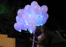 Фейерверк светящихся шаров