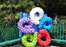 Надписи и фигуры из шаров