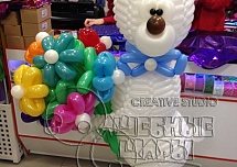 Надписи и фигуры из шаров