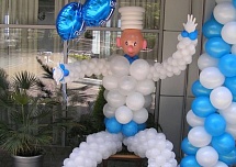 Надписи и фигуры из шаров