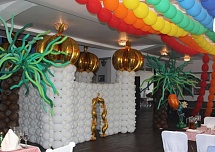 Надписи и фигуры из шаров